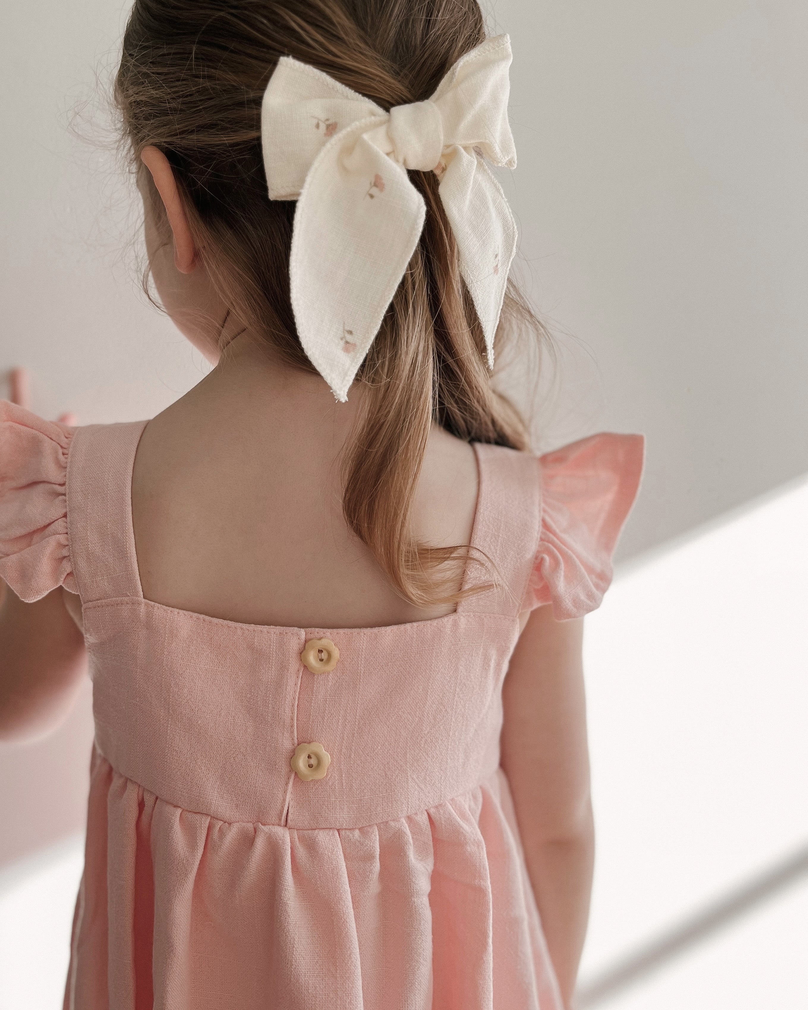 Lila Flutter Dress - Strawberry