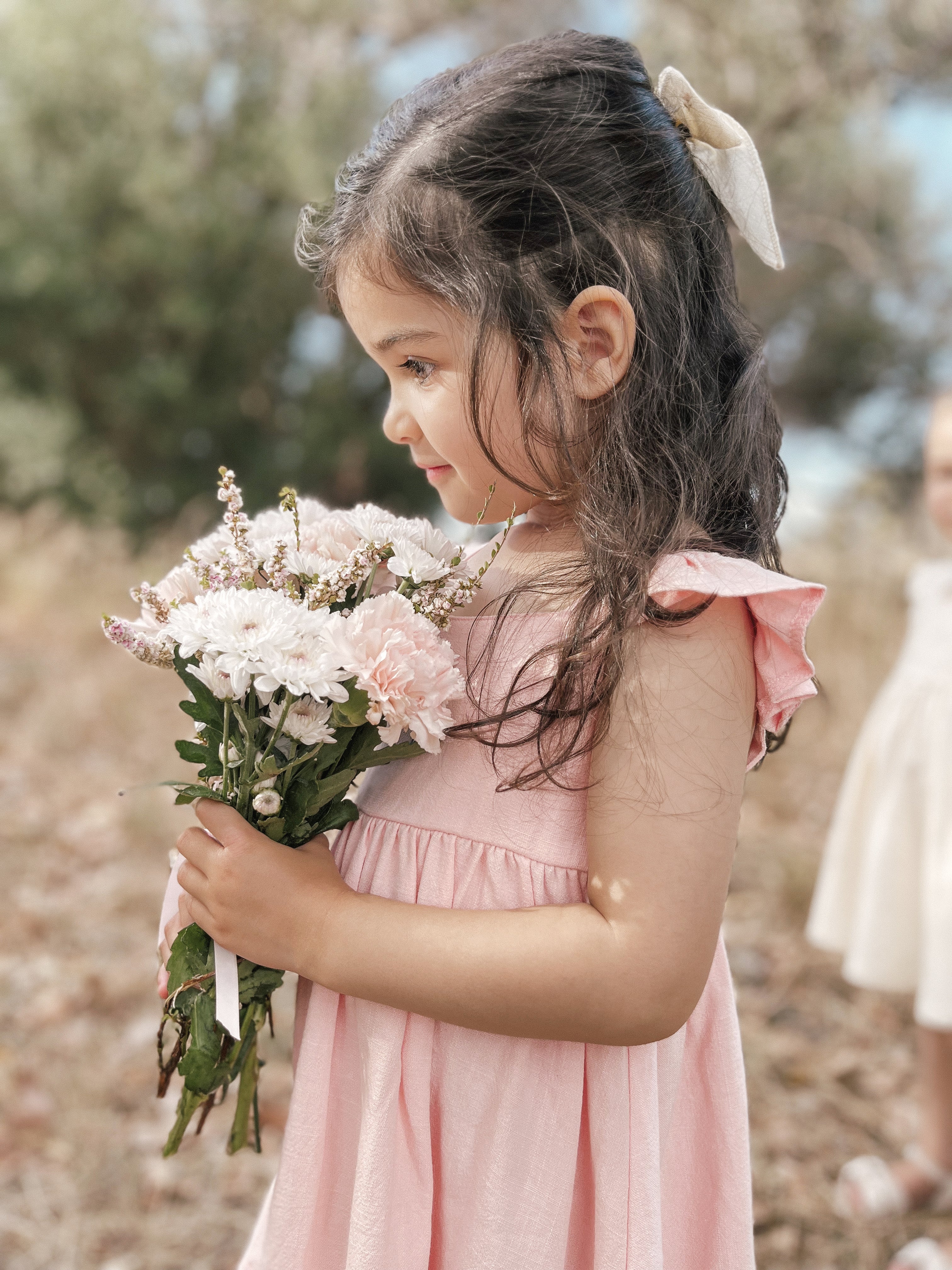 Lila Flutter Dress - Strawberry