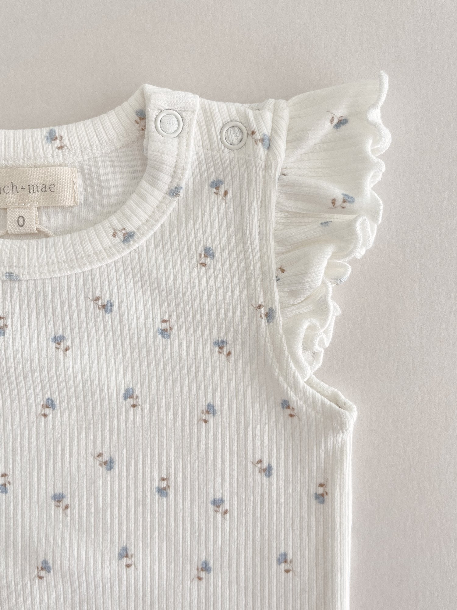 Wild Cornflowers Frill Top