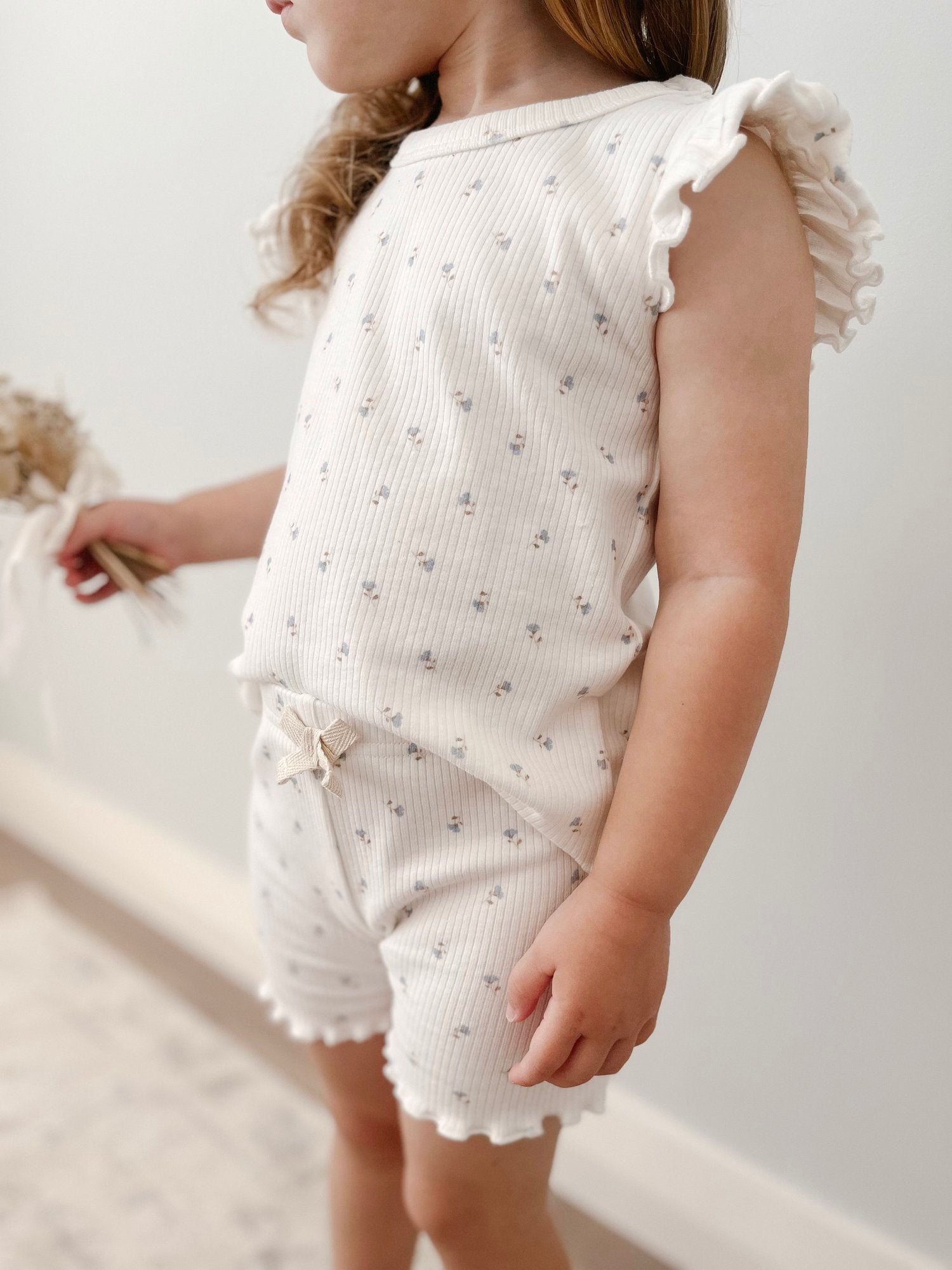 Wild Cornflowers Frill Top