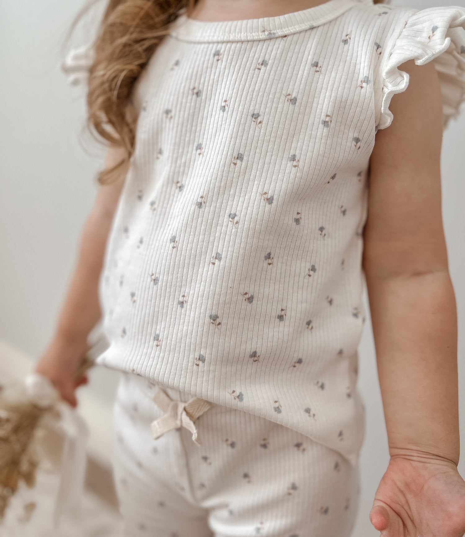 Wild Cornflowers Frill Top