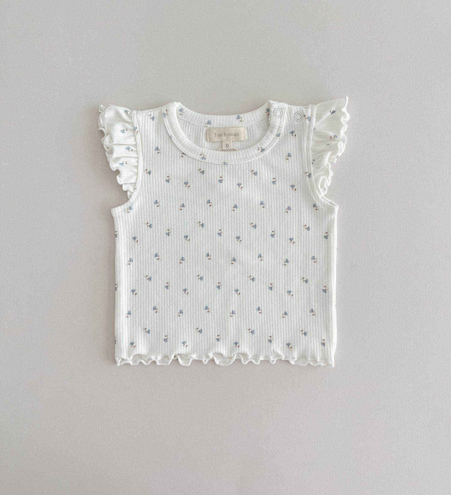 Wild Cornflowers Frill Top