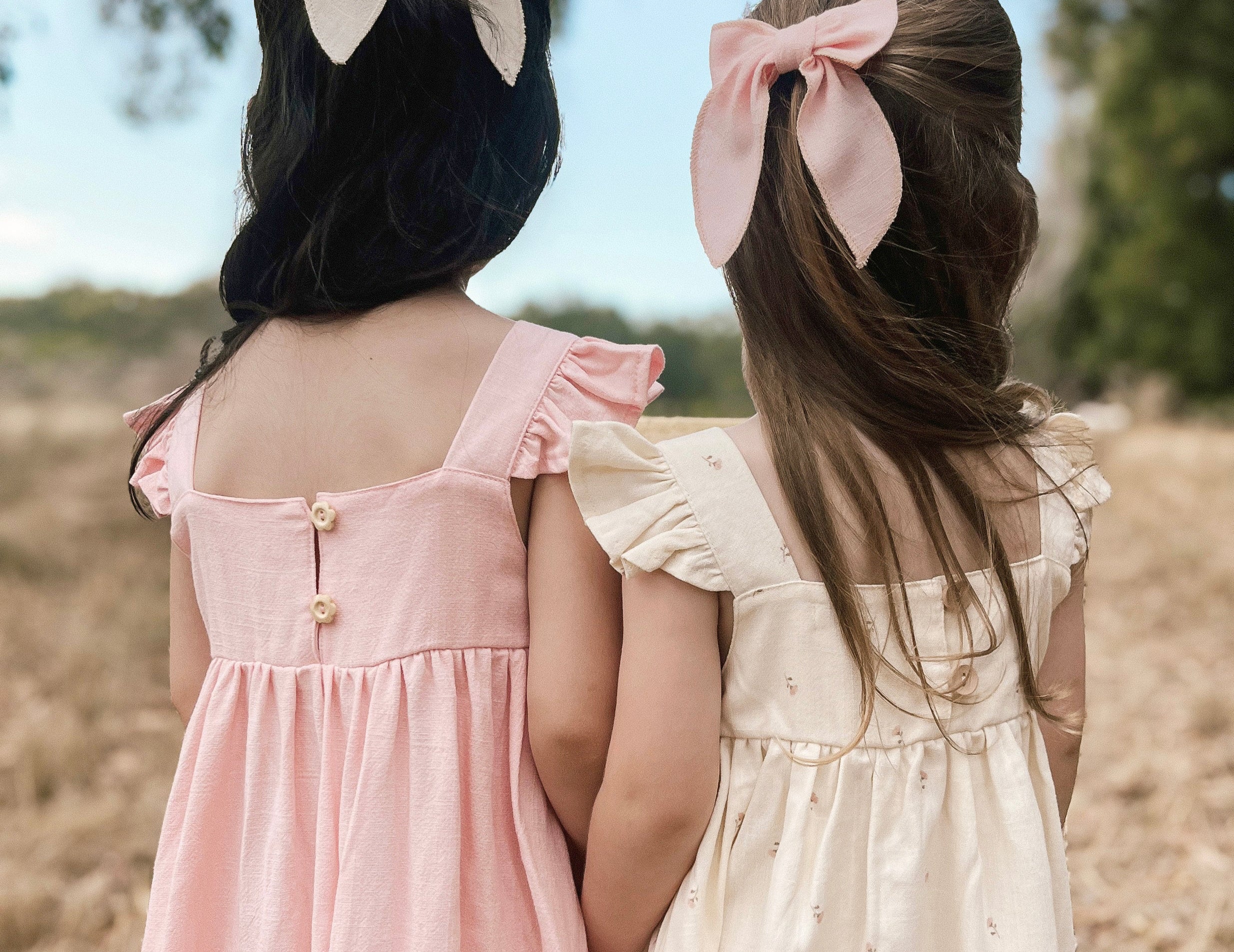 Lila Bow Clip Set