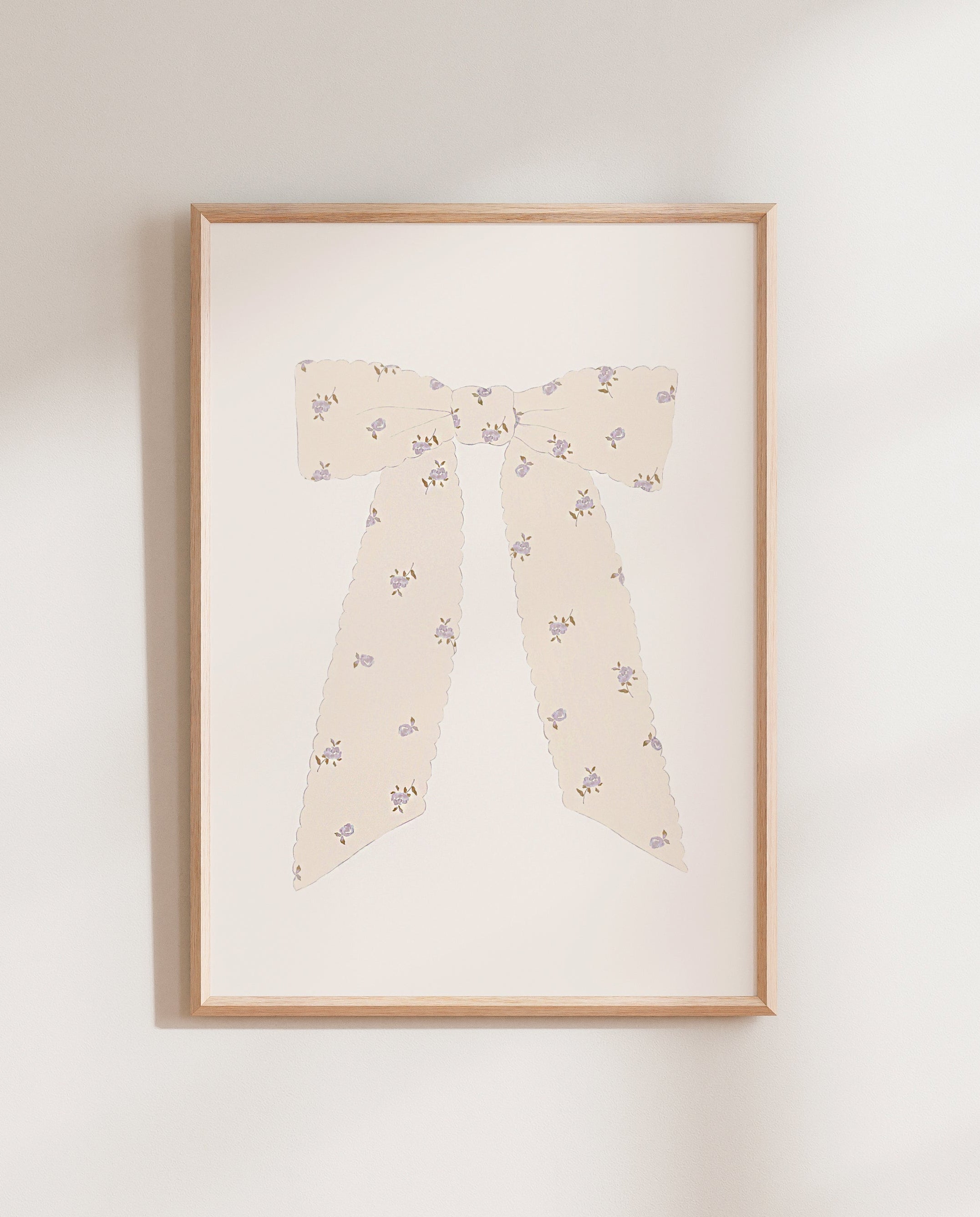 LILAC FLORAL BOW PRINT