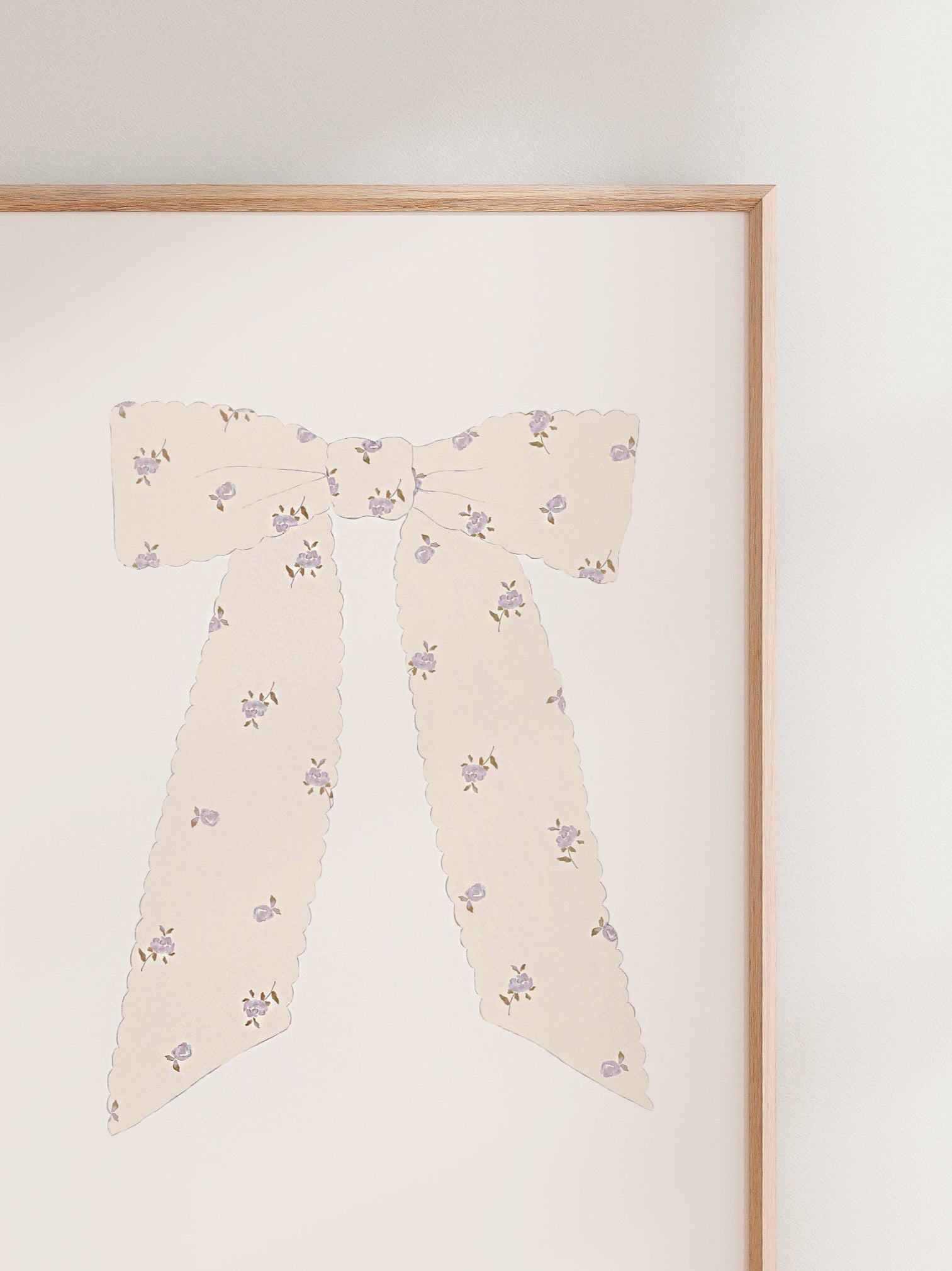 LILAC FLORAL BOW PRINT